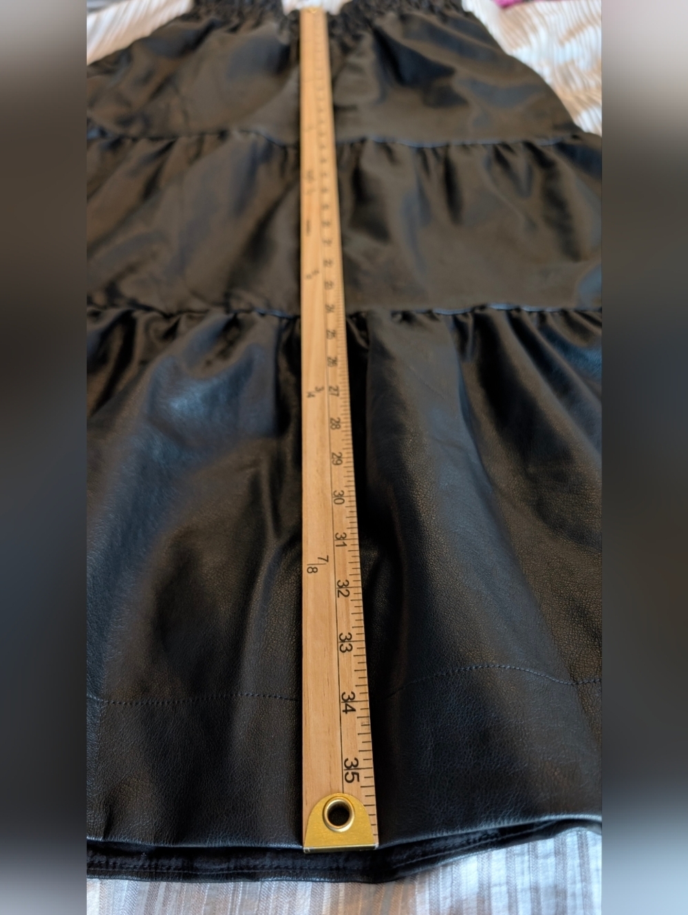 Anthropologie The Somerset Maxi Skirt: Faux Leather Edition Sz M - Picture 11 of 12